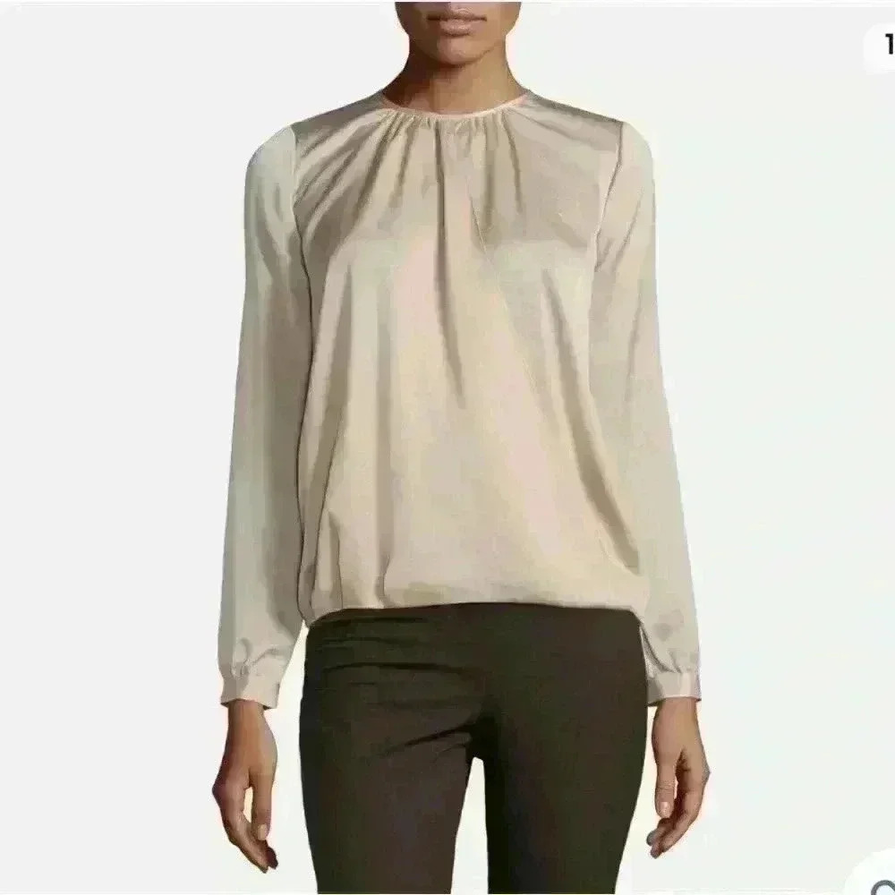 Vince Women's Cross-Front Draped Blouse